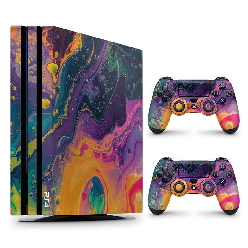 Decal Skin Sticker for PS4 Pro: Acrylic Splash