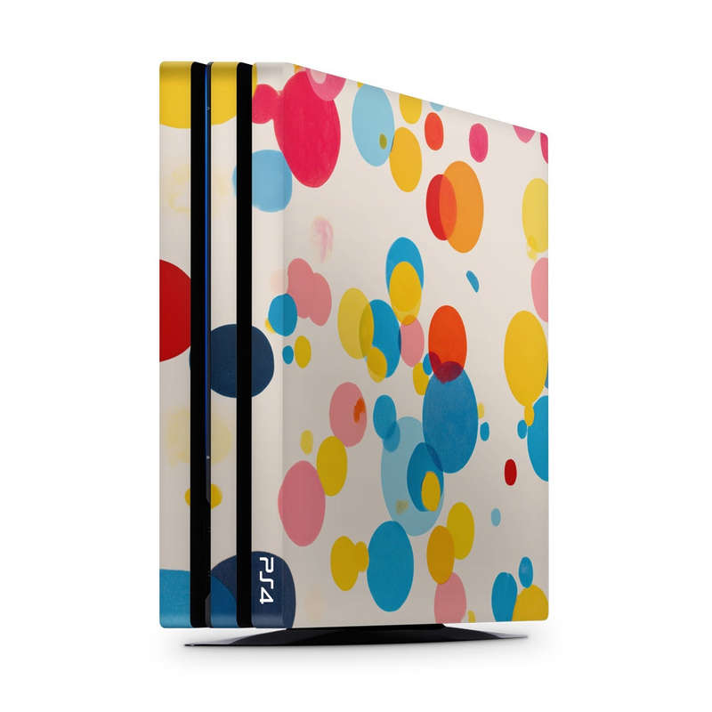 Decal Skin Sticker for PS4 Pro: Vibrant Polka Dots