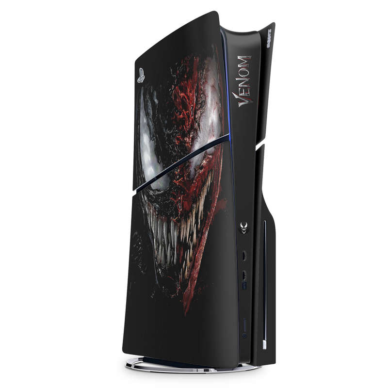 SkinNit Decal Sticker Skin For PS5 Slim : Venom