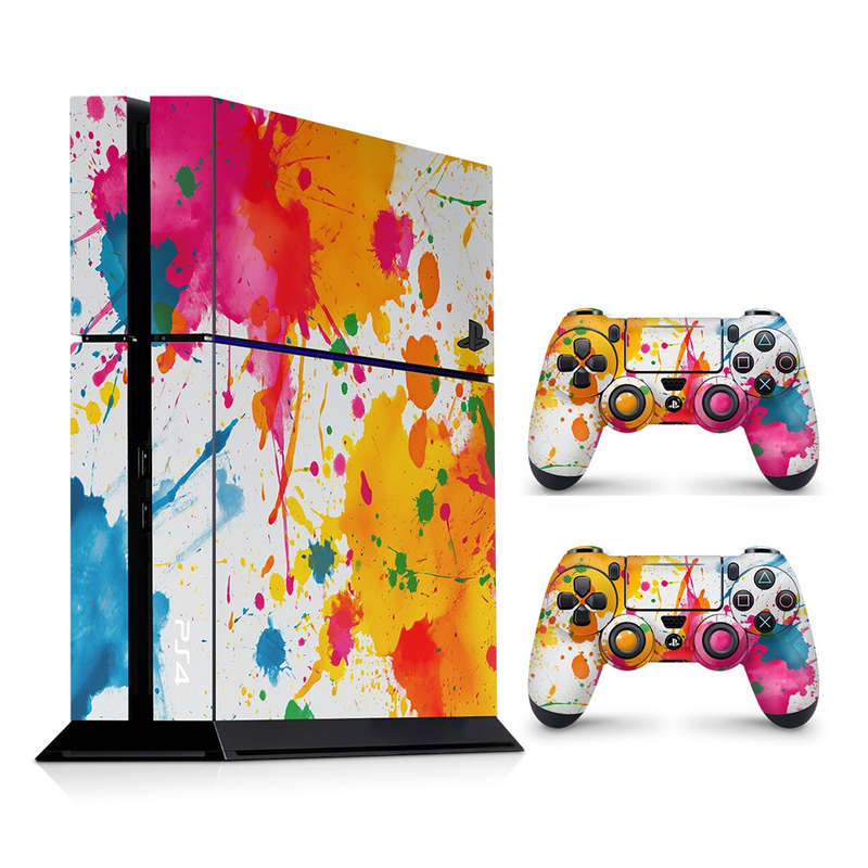 Decal Skin Sticker for PS4: Colorful Paint Splash