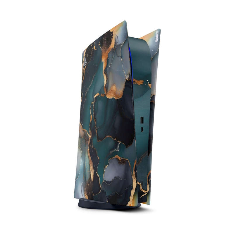 Decal Sticker Skin For PS5 Digital: Abstract Deep Marble