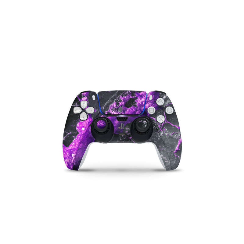 Decal Skin Sticker Compatible with PS5: Carbon Stone Purple