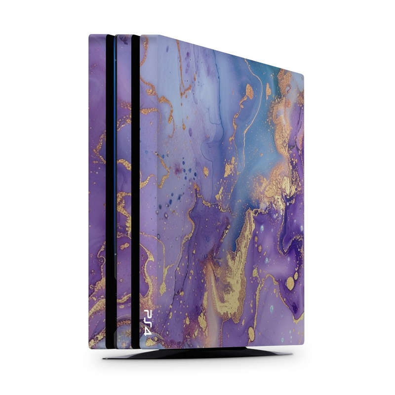 Decal Skin Sticker for PS4 Pro: Abstract Purple Marble