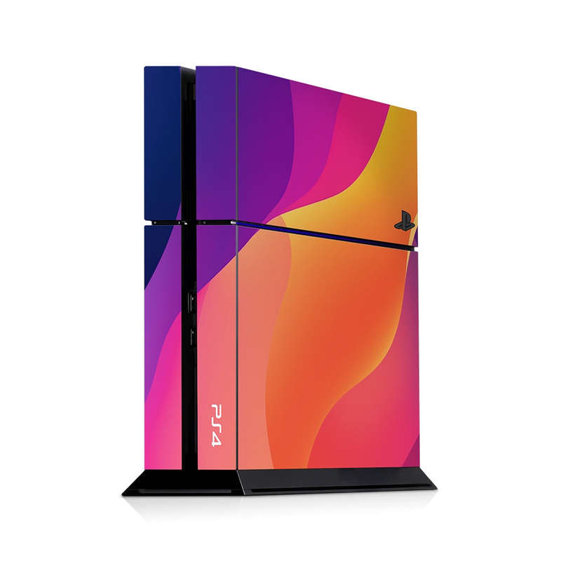 Decal Skin Sticker for PS4: Vibrant Sunset Waves