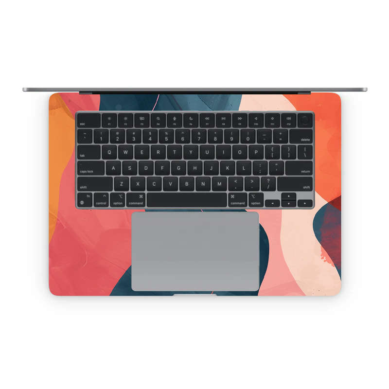Apple MacBook Decal Skin Sticker: Modern Abstract Waves