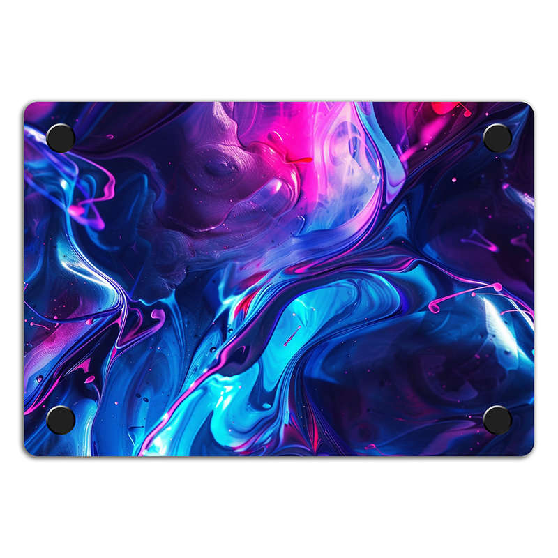 Apple MacBook Decal Skin Sticker: Abundant Fluid Art