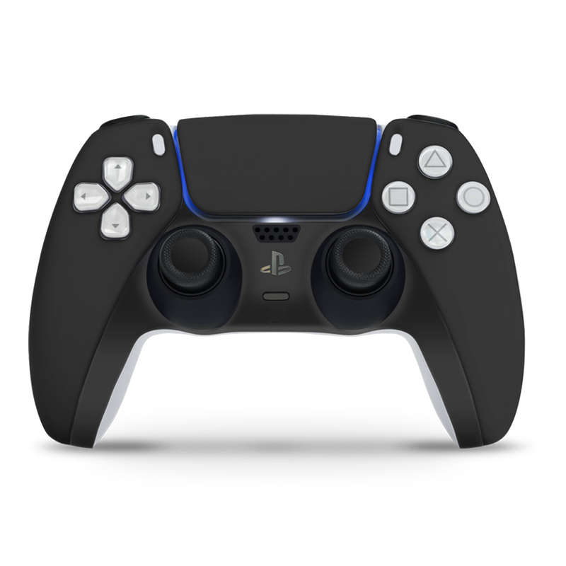 SkinNit Decal Sticker Skin For PS5 Slim Digital : Matte Black