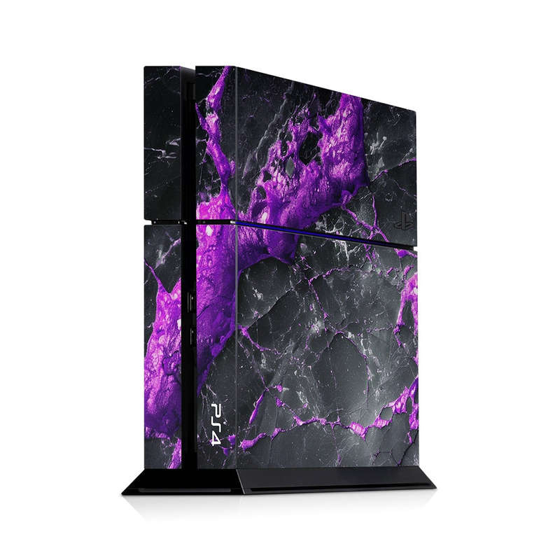 Decal Skin Sticker for PS4: Carbon Stone Purple