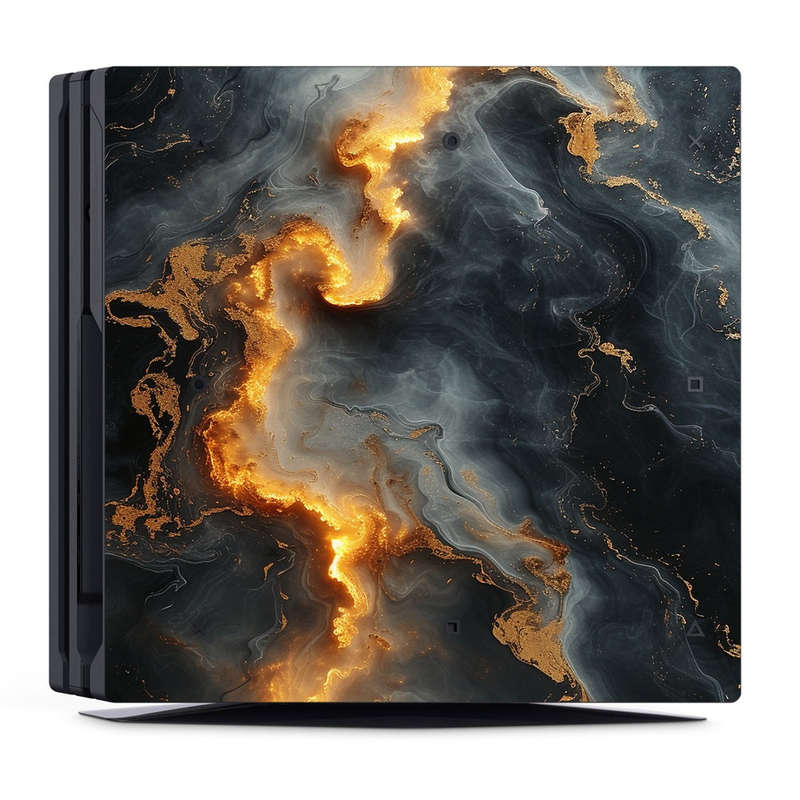 Decal Skin Sticker for PS4 Pro: Marbled Deep Glow