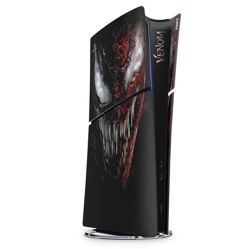 SkinNit Decal Sticker Skin For PS5 Slim Digital : Venom