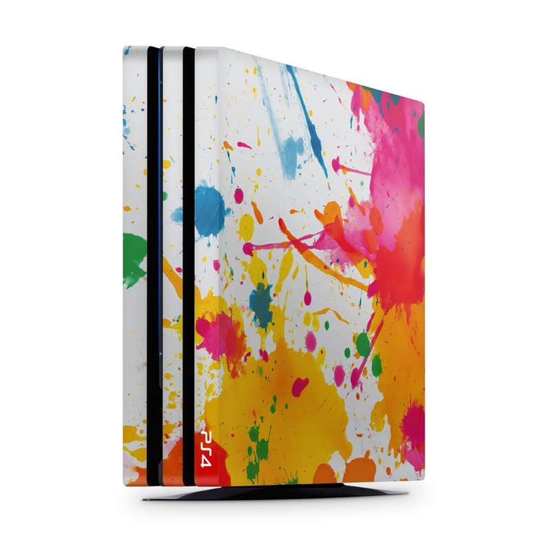 Decal Skin Sticker for PS4 Pro: Colorful Paint Splash