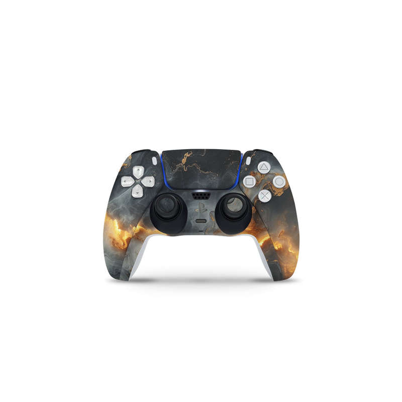 Decal Skin Sticker Compatible with PS5 Slim: Marbled Deep Glow