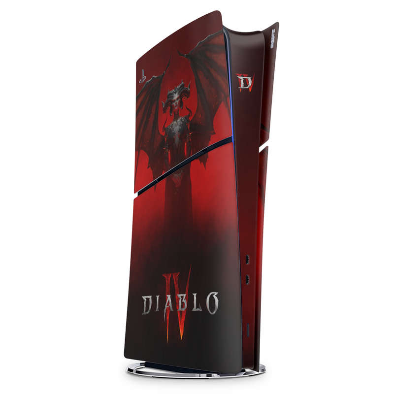 SkinNit Decal Sticker Skin For PS5 Slim Digital : Diablo IV