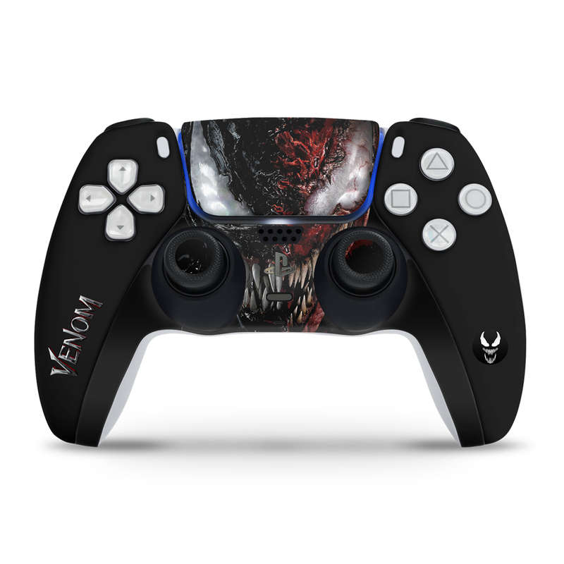 SkinNit Decal Sticker Skin For PS5 Slim Digital : Venom