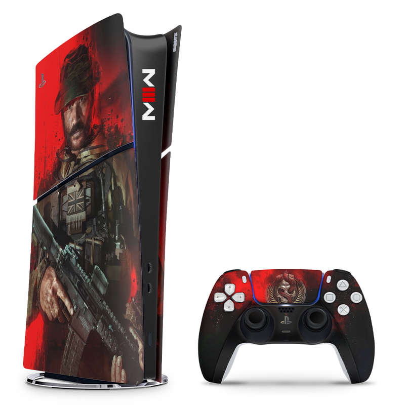 SkinNit Decal Sticker Skin For PS5 Slim Digital : Modern Warfare III