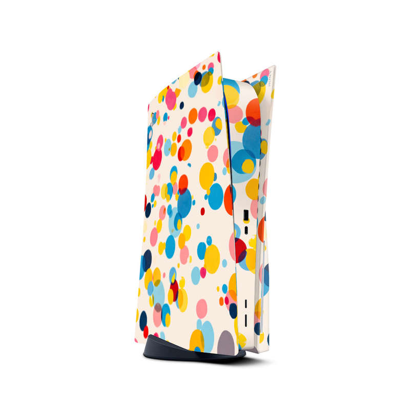 Decal Skin Sticker Compatible with PS5: Vibrant Polka Dots
