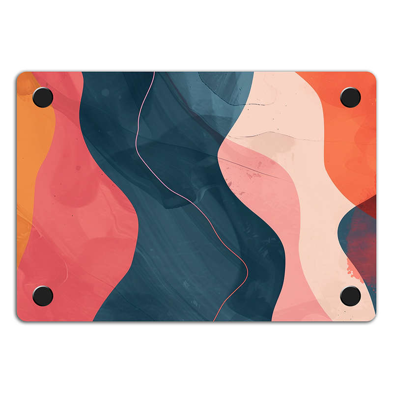 Apple MacBook Decal Skin Sticker: Modern Abstract Waves