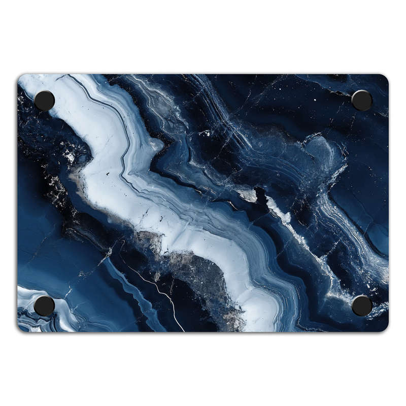 Apple MacBook Decal Skin Sticker: Abstract Marble Blue