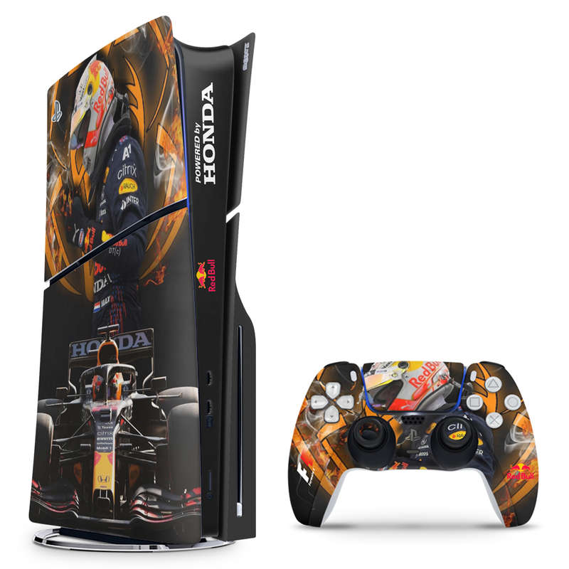 SkinNit Decal Sticker Skin For PS5 Slim : Formula 1