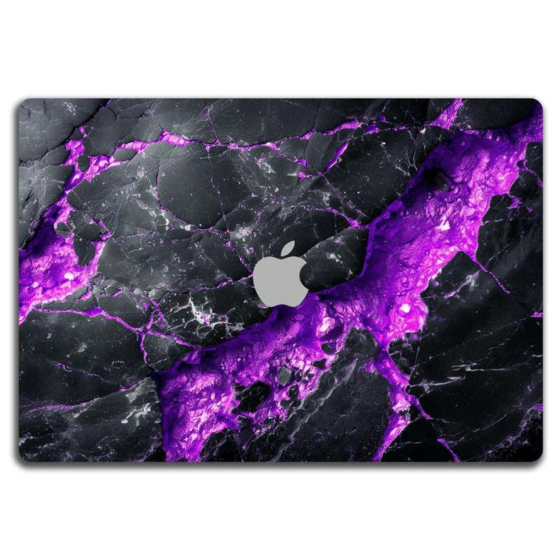 Apple MacBook Decal Skin Sticker: Carbon Stone Purple