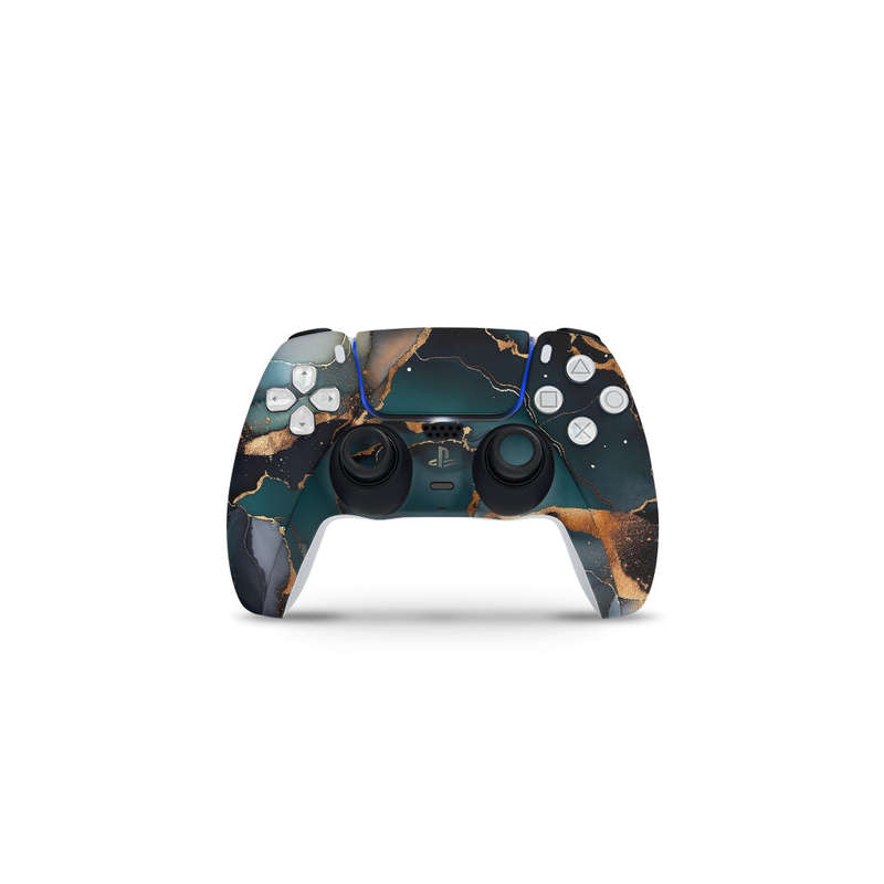 Decal Skin Sticker Compatible with PS5 Slim Digital (No Disk): Abstract Deep Marble