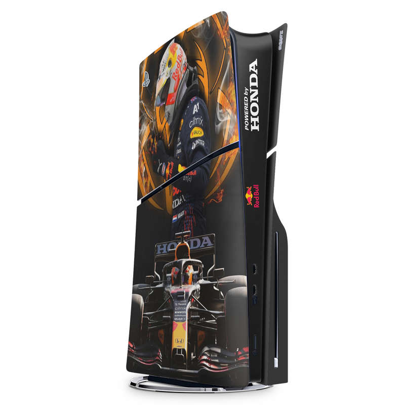 SkinNit Decal Sticker Skin For PS5 Slim : Formula 1