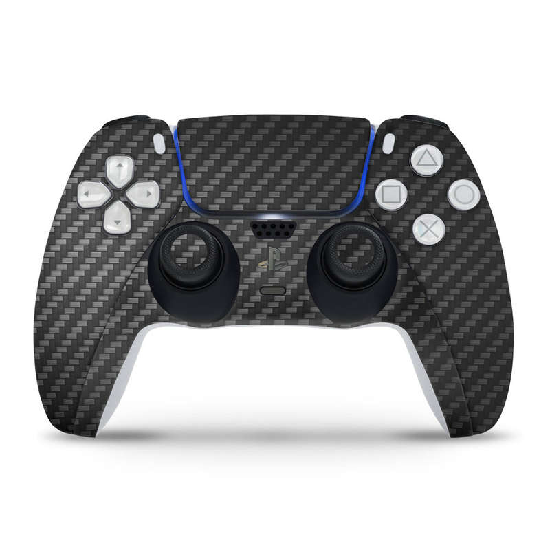 SkinNit Decal Sticker Skin For PS5 Slim : Carbon Fiber (Textured)