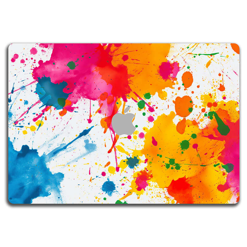 Apple MacBook Decal Skin Sticker: Colorful Paint Splash