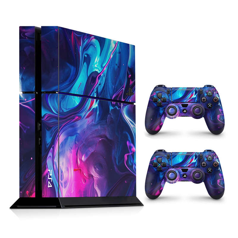 Decal Skin Sticker for PS4: Abundant Fluid Art