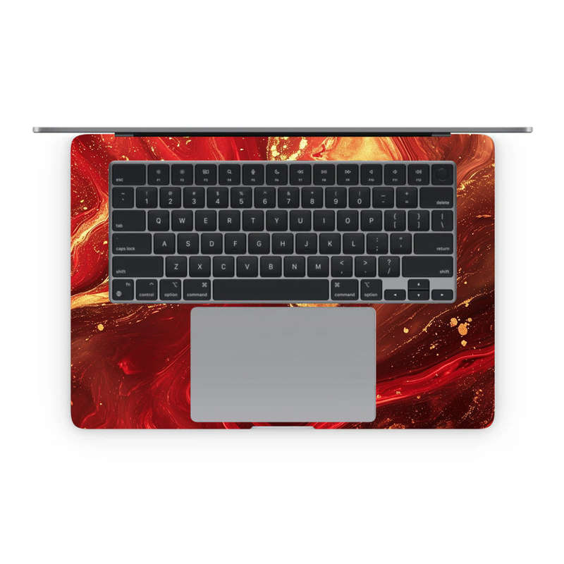 Apple MacBook Decal Skin Sticker: Fluid Abstract Art