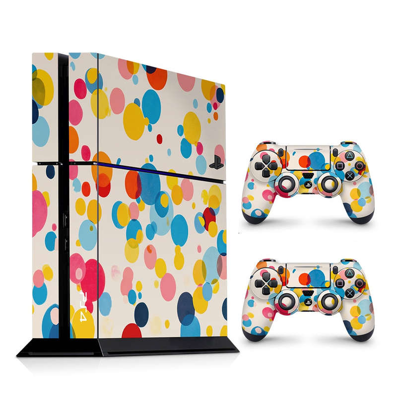 Decal Skin Sticker for PS4: Vibrant Polka Dots