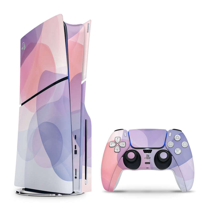 Decal Skin Sticker Compatible with PS5 Slim: Soft Pastel Fusion