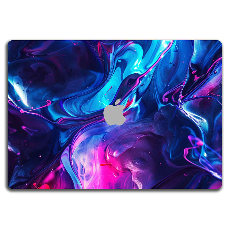 Apple MacBook Decal Skin Sticker: Abundant Fluid Art