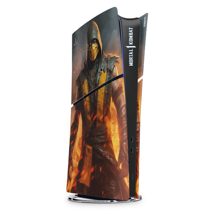 SkinNit Decal Sticker Skin For PS5 Slim Digital : Mortal Kombat 1