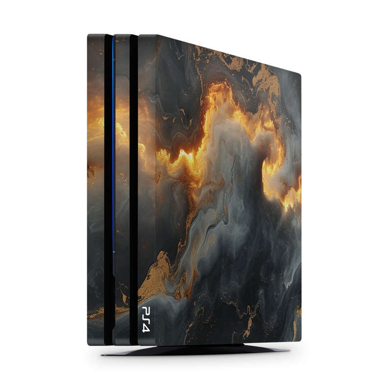 Decal Skin Sticker for PS4 Pro: Marbled Deep Glow