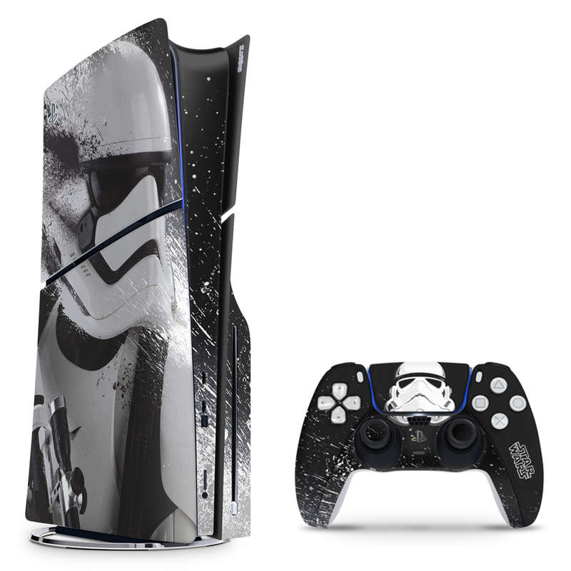 SkinNit Decal Sticker Skin For PS5 Slim : Stormtrooper