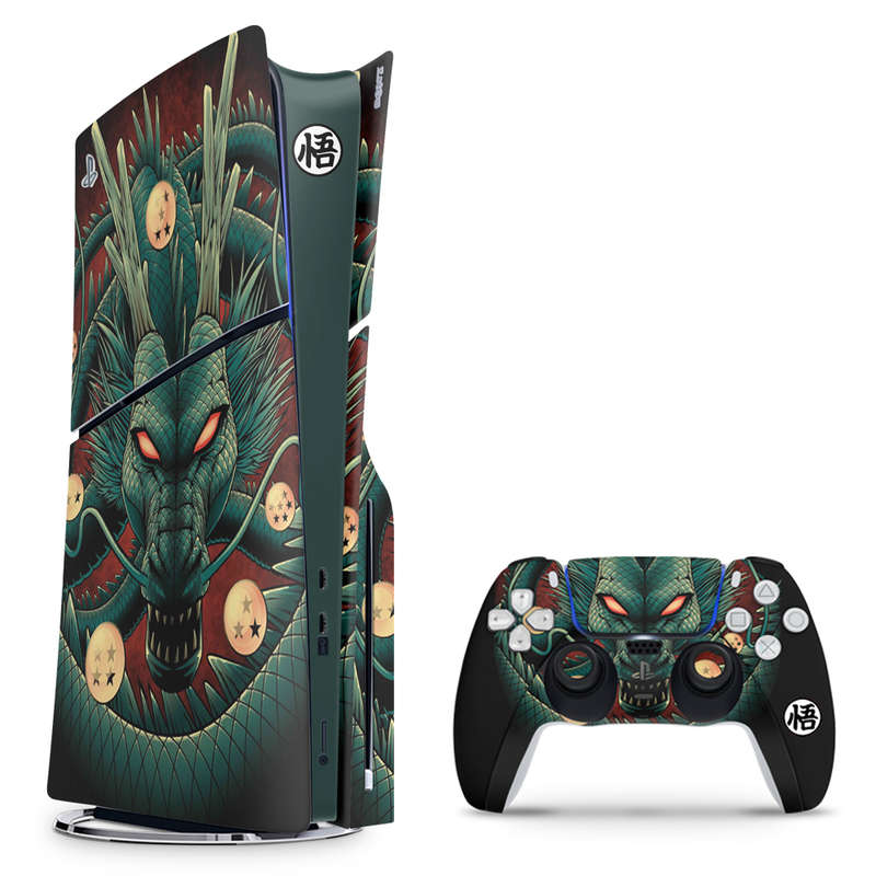SkinNit Decal Sticker Skin For PS5 Slim : Dragon Ball Z