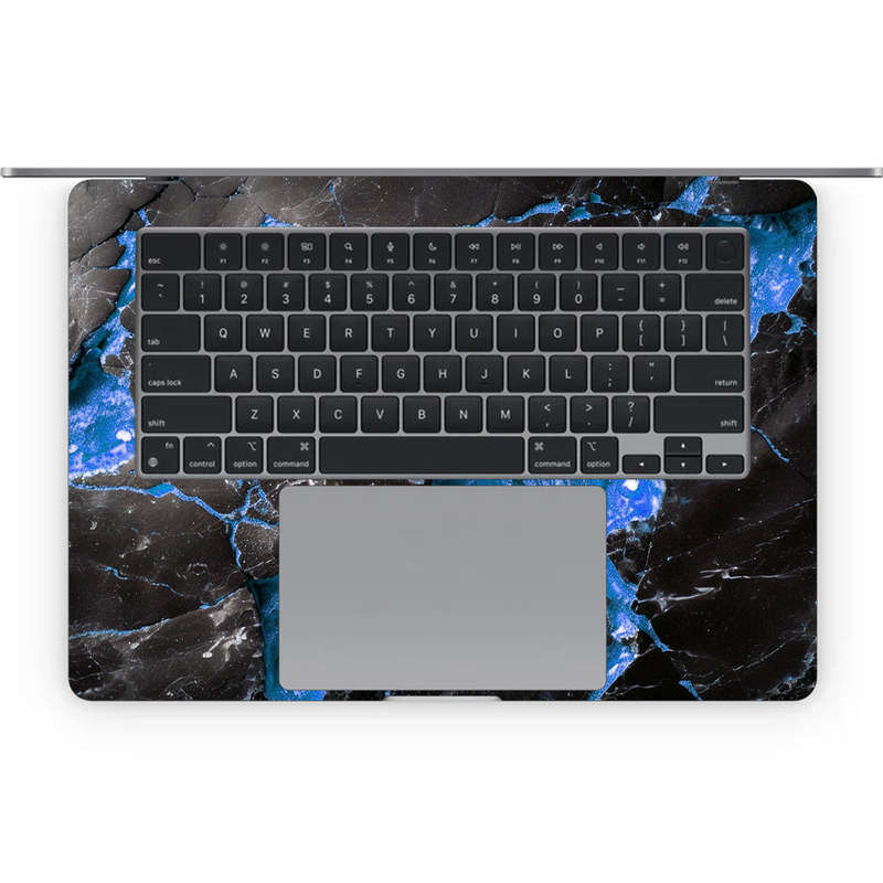 Apple MacBook Decal Skin Sticker: Carbon Stone Blue