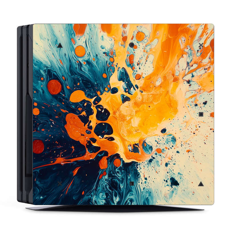 Decal Skin Sticker for PS4 Pro: Abstract Splash Art