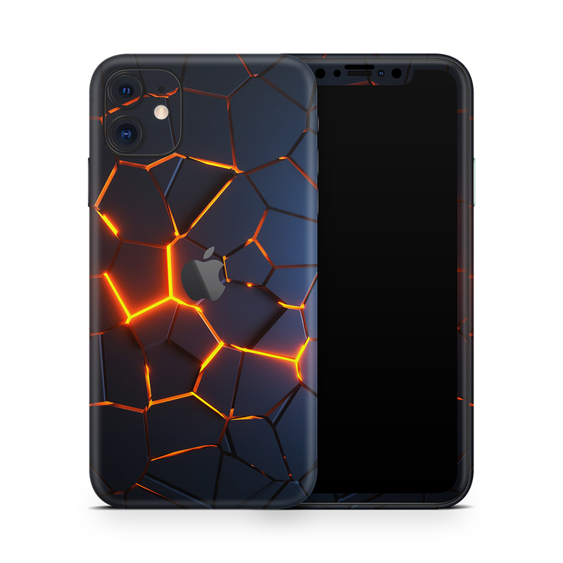 SkinNit Decal Sticker Skin Apple iPhone 11 Premium Lava (Decal Skin)