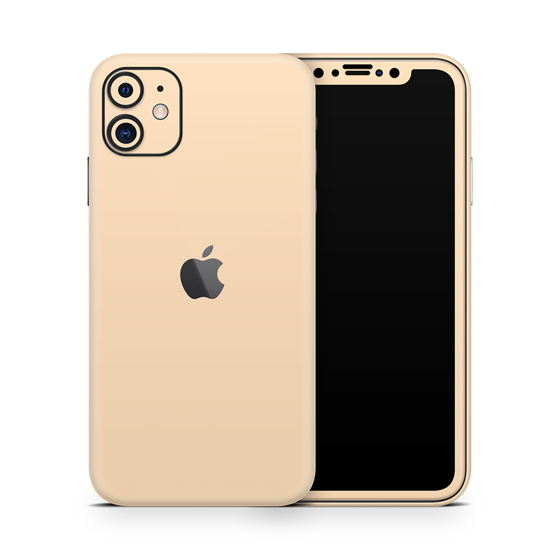 SkinNit Decal Sticker Skin Apple iPhone 11 Pastel Matte Orange (Decal Skin)