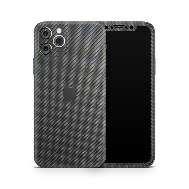 SkinNit Decal Sticker Skin Apple iPhone 11 Pro Max Carbon Fiber Anthracite (Decal Skin)