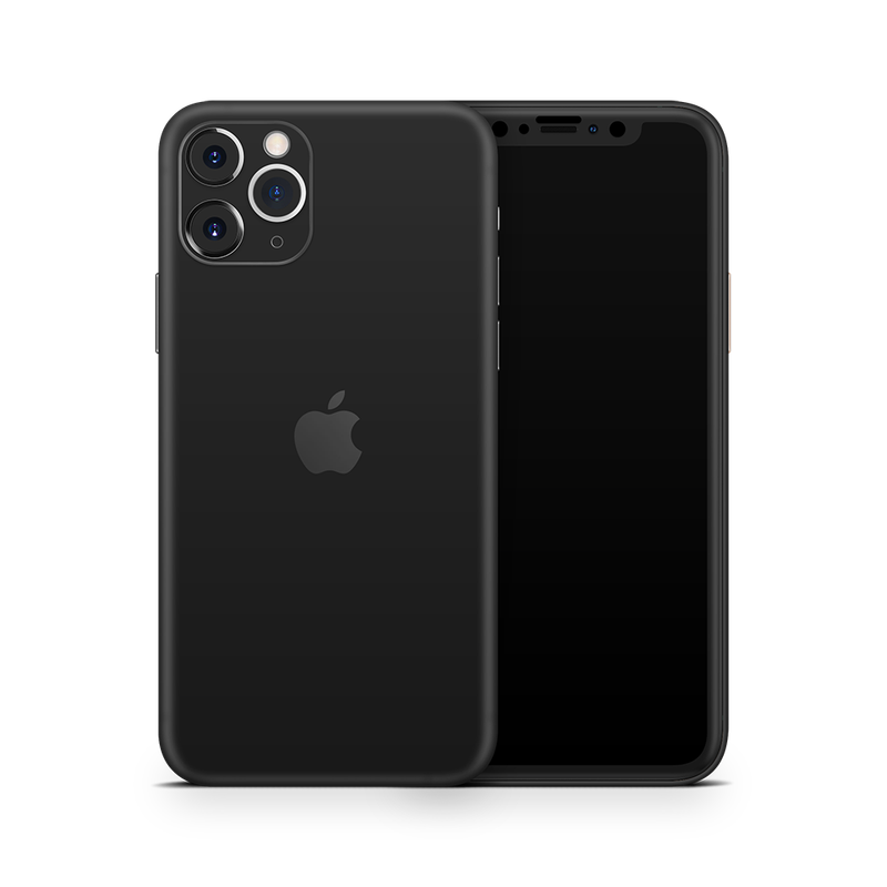 SkinNit Decal Sticker Skin Apple iPhone 11 Pro Max Matte Black (Decal Skin)