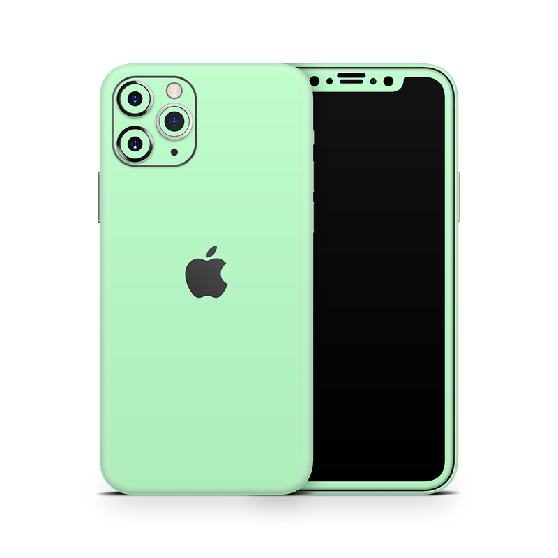 SkinNit Decal Sticker Skin Apple iPhone 11 Pro Max Pastel Green (Decal Skin)