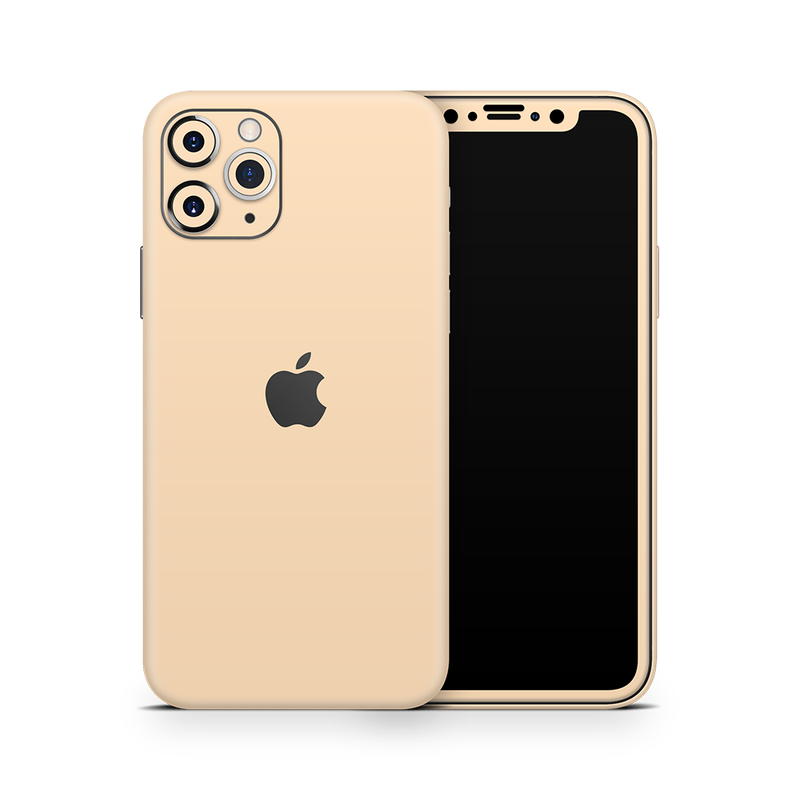 SkinNit Decal Sticker Skin Apple iPhone 11 Pro Max Pastel Matte Orange (Decal Skin)