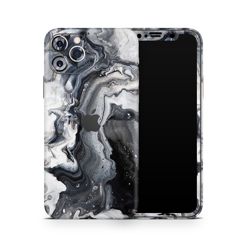 SkinNit Decal Sticker Skin Apple iPhone 11 Pro Max Marble White Desert (Decal Skin)
