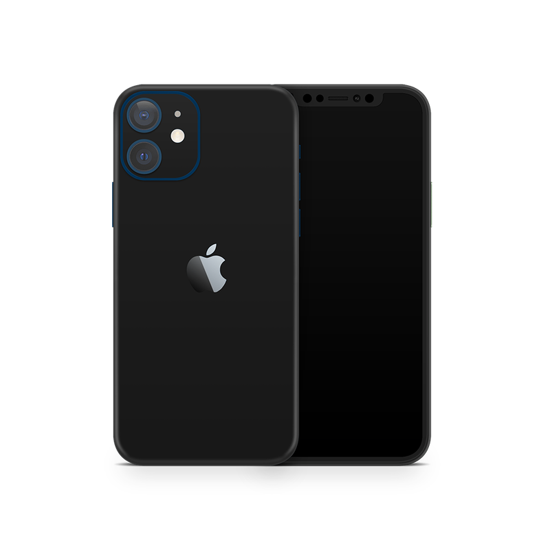 SkinNit Decal Sticker Skin Apple iPhone 12 Matte Black (Decal Skin)
