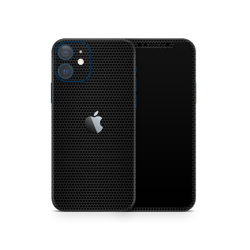 SkinNit Decal Sticker Skin Apple iPhone 12 Matrix Black (Decal Skin)