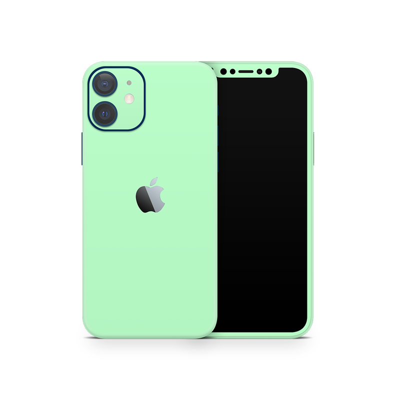 SkinNit Decal Sticker Skin Apple iPhone 12 Pastel Green (Decal Skin)