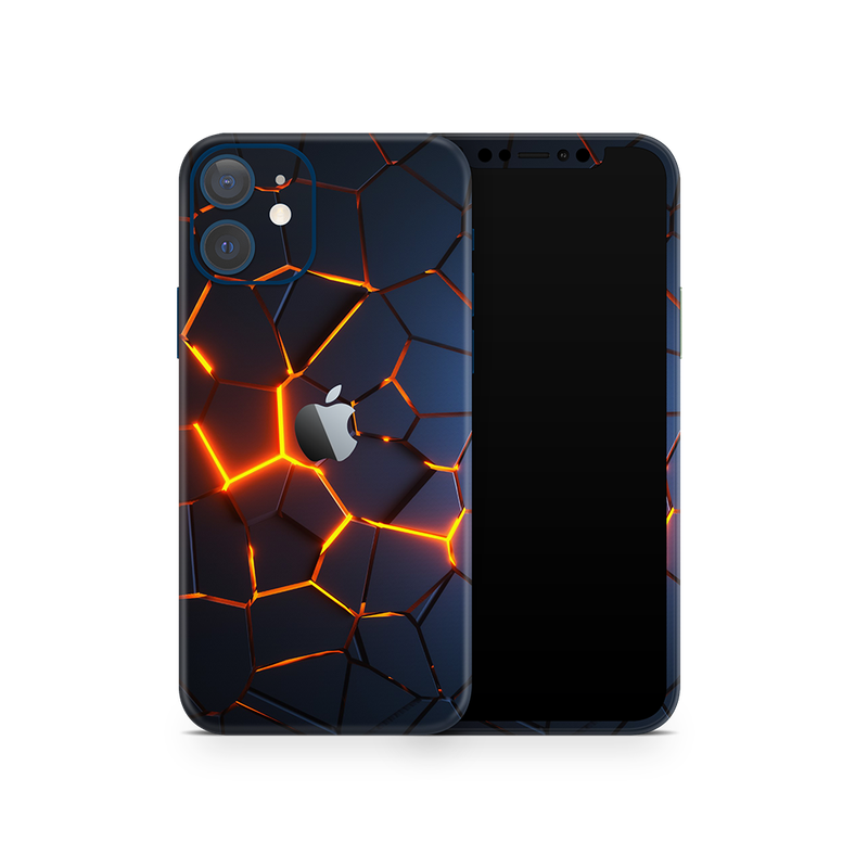 SkinNit Decal Sticker Skin Apple iPhone 12 Premium Lava (Decal Skin)